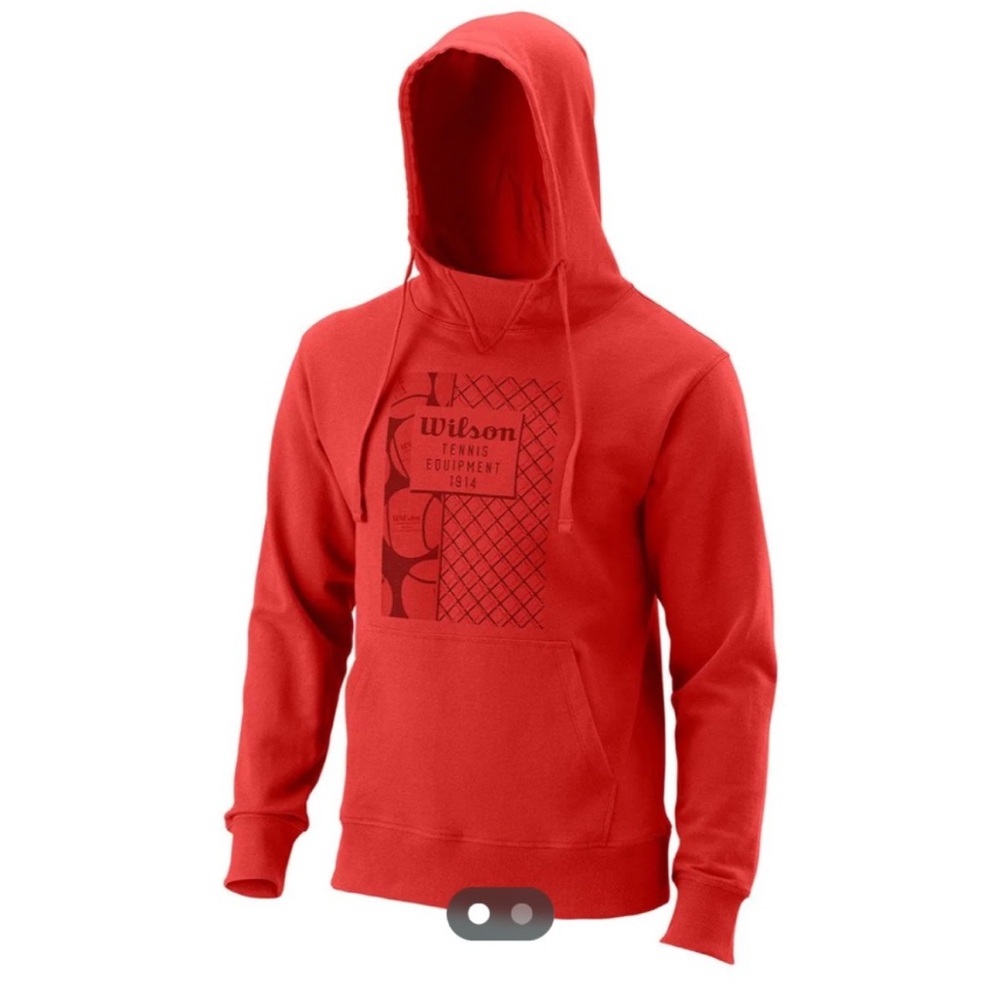 Wilson Equip Eco Tennis Pullover Hoodie Unisex Size Medium (Brand New)